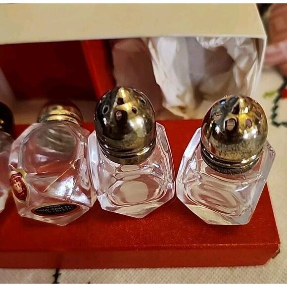 4 Ebeling & Reuss Royal Crown Hand Crafted Lead Crystal Salt & Pepper Shaker - Picture 3 of 9
